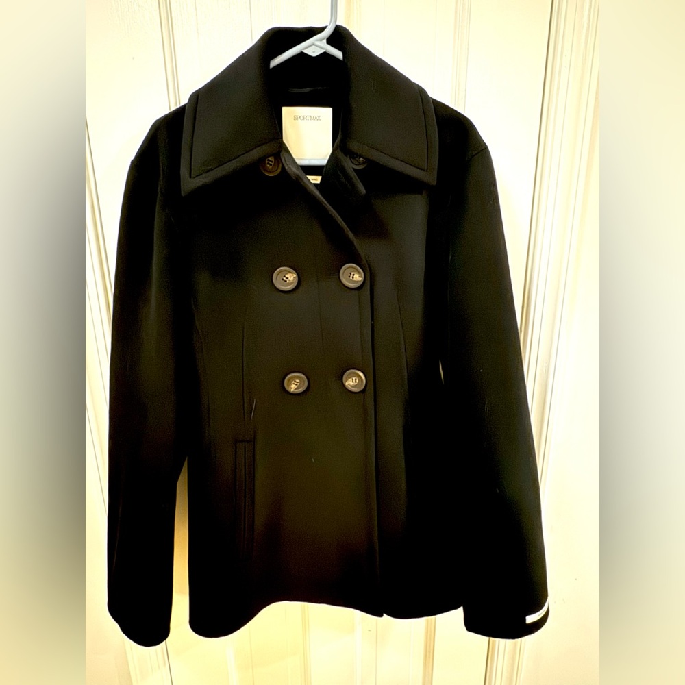 NWT Sportmax Black Wool Jacket